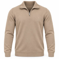 SWEAT DEMI-ZIP CASHMERE INTERLOCK PREMIUM — L’ÉLÉGANCE À L’ÉTAT PUR