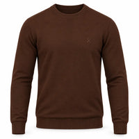 SWEAT COL ROND CASHMERE INTERLOCK DE LUXE — L’ÉLÉGANCE AU NATUREL