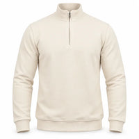 SWEAT DEMI-ZIP CASHMERE INTERLOCK PREMIUM — L’ÉLÉGANCE À L’ÉTAT PUR