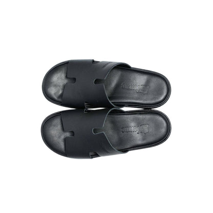 Sandales Hermes en cuir chec & confortable Ref-781