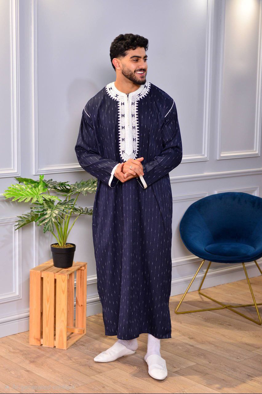 kandoura élégant et raffiné pour homme