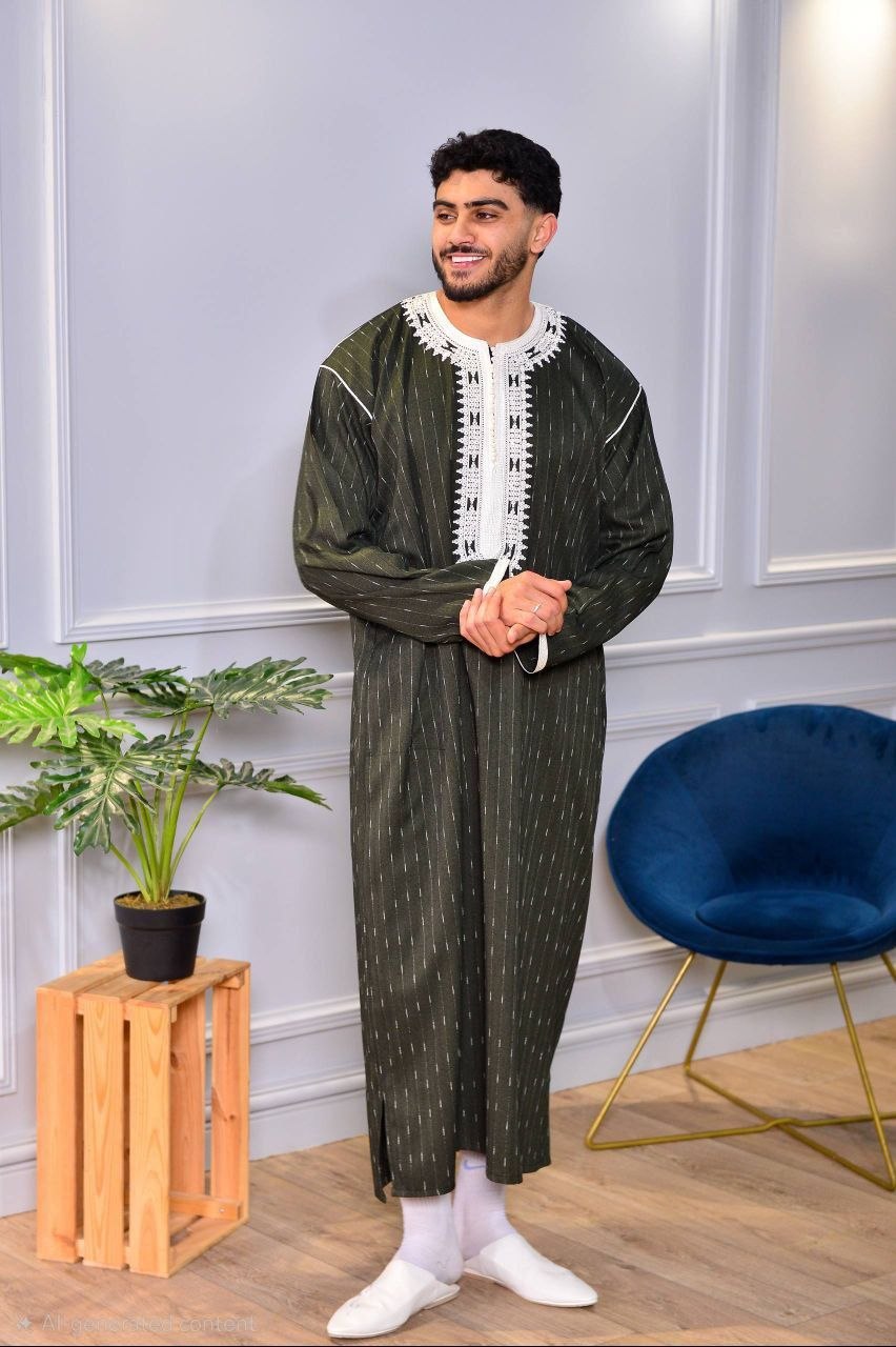 kandoura élégant et raffiné pour homme