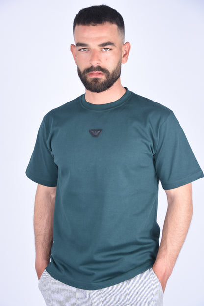 Pack de 3 T-shirts De Luxe en pur coton Ref-BH77231O ( Blanc + Noir + Vert Royale )