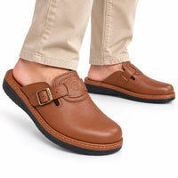 Sabot Médicale Cuir Premium - Semelle en polyuréthane • Style classique