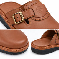 Sabot Médicale Cuir Premium - Semelle en polyuréthane • Style classique
